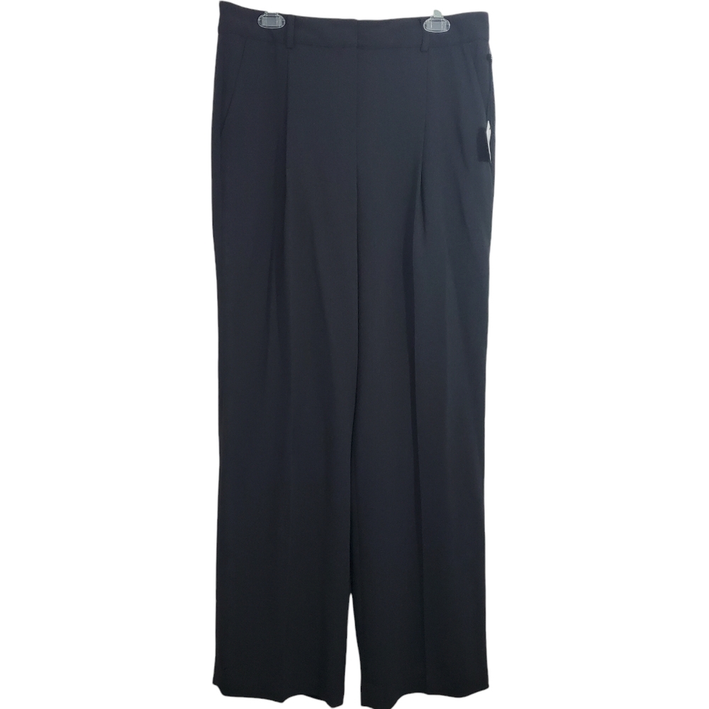 NWT Kate Hill Wide Leg Trouser Dress Pants Grey Size 12 Business Casual Office